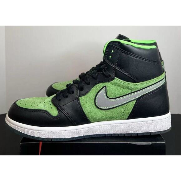 Nike Air Jordan 1 High Zoom Black Tomatillo CK6637 Shoes Mens 11 Fast Shipping - Picture 11 of 11